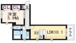 シャーメゾンＯＺＡＫＩ間取り図面