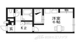 レオパレスサザンガーデン寺田２間取り図面