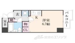 スカイノブレ京都四条大宮間取り図面