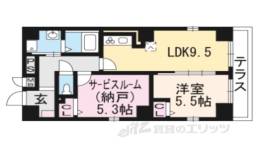 フルール川端間取り図面