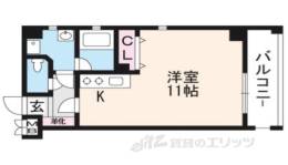 エバー・グリーン六地蔵駅前間取り図面