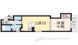 アドバンス京都西院パルティーレ101間取り図面