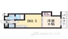 アドバンス京都西院パルティーレ間取り図面