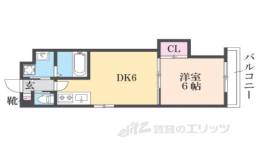 アドバンス京都西院パルティーレ間取り図面
