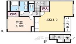 グレースほしかＢ棟間取り図面