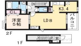 フランブリーズ桂ヶ原間取り図面