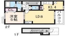 フランブリーズ桂ヶ原間取り図面