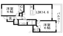 パデシオン六角堀川東間取り図面