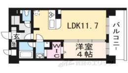 グランデュア京　東一条間取り図面