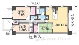 クレヴィア京都四条後院通間取り図面