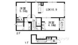 リーリエＯＴＯＷＡＧＡＷＡ間取り図面