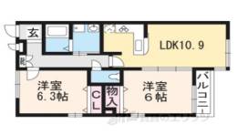 デファーンドル長岡京間取り図面