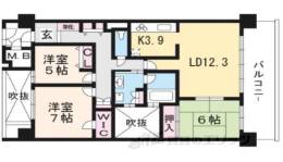 御所西勘解由小路アーバンライフ間取り図面