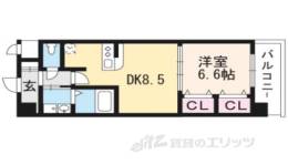 LUXE中書島間取り図面