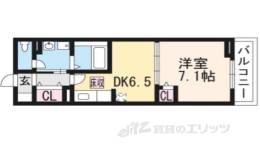 ラフレシール太秦１間取り図面