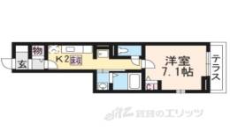 ラフレシール太秦１間取り図面