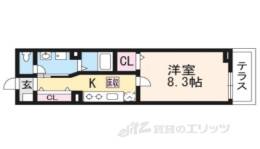 ラフレシール太秦２間取り図面