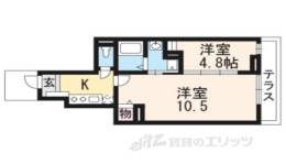 カーサアルドーレ１間取り図面