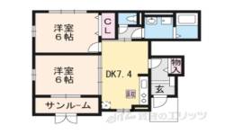グレイスフル　シャンティ間取り図面