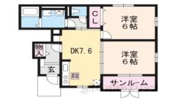 グレイスフル　シャンティ間取り図面