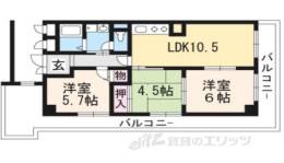 室町スカイハイツ間取り図面