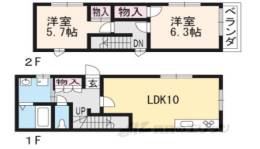エスポアビレッジ御所南間取り図面