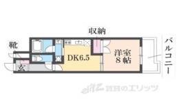 二条城東グランドハイツ202間取り図面