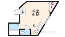 ワンルーム千足間取り図面