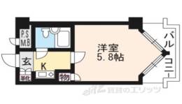 ライオンズマンション京都三条第二間取り図面