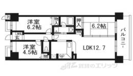 ライオンズマンション宇治第２間取り図面