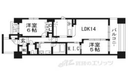 ルネ京都烏丸五条間取り図面