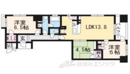 イーグルコート　ラ・ヴァン御池間取り図面