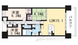 ロータリーマンション大津京レアール間取り図面