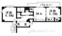 ライオンズマンション聚楽二条間取り図面