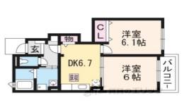 メゾンプラシード２間取り図面