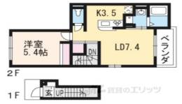 カザリべ城陽駅前間取り図面