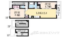 アルドーレ　ブラン間取り図面
