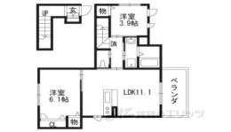 シャーメゾン河原町五条間取り図面