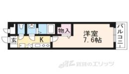 フラッティ西大路花屋町間取り図面