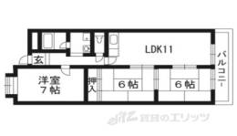 イトーピア向日マンションＢ棟間取り図面