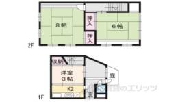 滝ヶ鼻町429貸家間取り図面