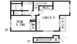 コンフォール菟道間取り図面