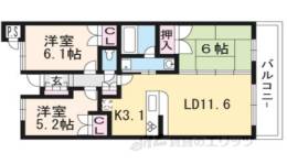 グランブルー智恵光院通間取り図面