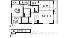 セジュール上西喜Ｂ棟間取り図面