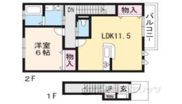 グリーンアヴェニューＡ棟間取り図面