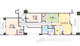 グランクール河原町二条間取り図面