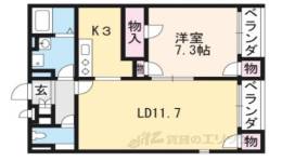 レオネクストうずまさ間取り図面