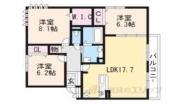 Ｃａｓａ　ｒａｆｆｉｎｅ草津間取り図面