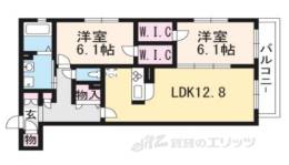 シャーメゾン嵯峨広沢間取り図面