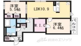 シャーメゾン嵯峨広沢間取り図面